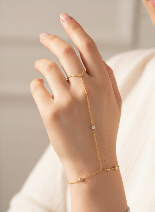 Pure Touch Chain Ring Bracelet