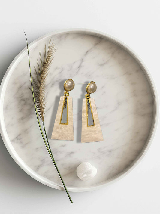 Ivory Pearl Drop Earrings